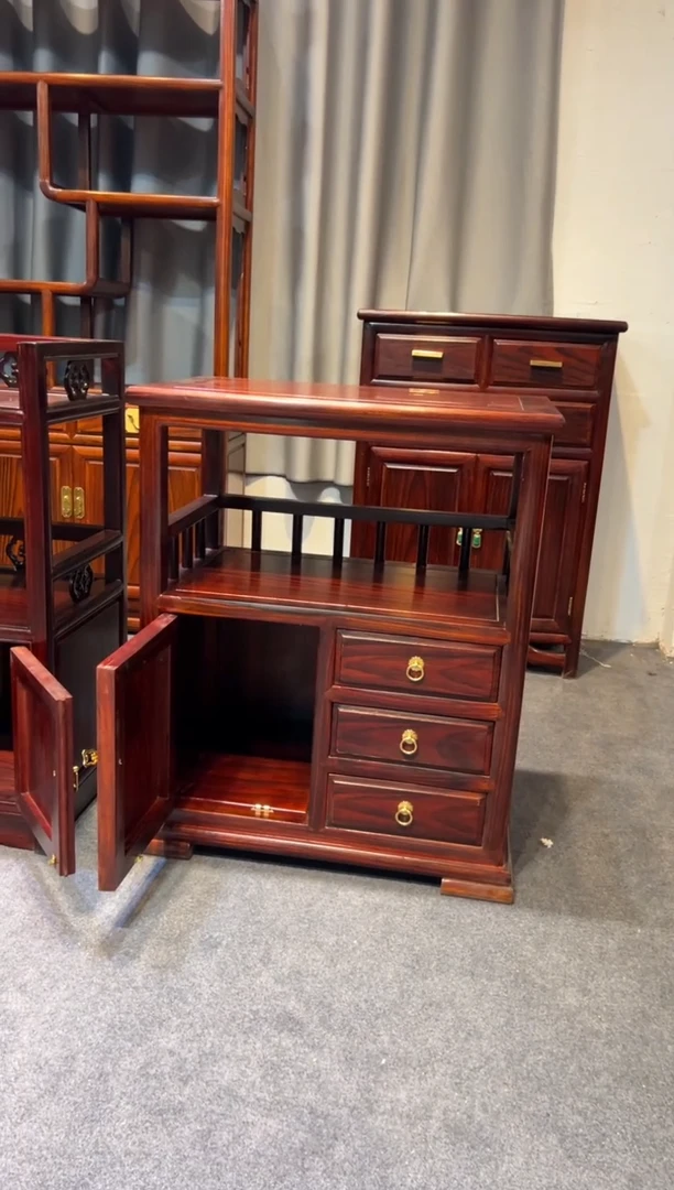 黑酸枝木类柜类家具新款茶水柜