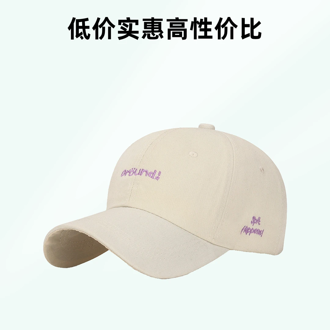 新款个性字母刺绣棒球帽女春天ins潮韩版情侣学生休闲百搭鸭舌帽