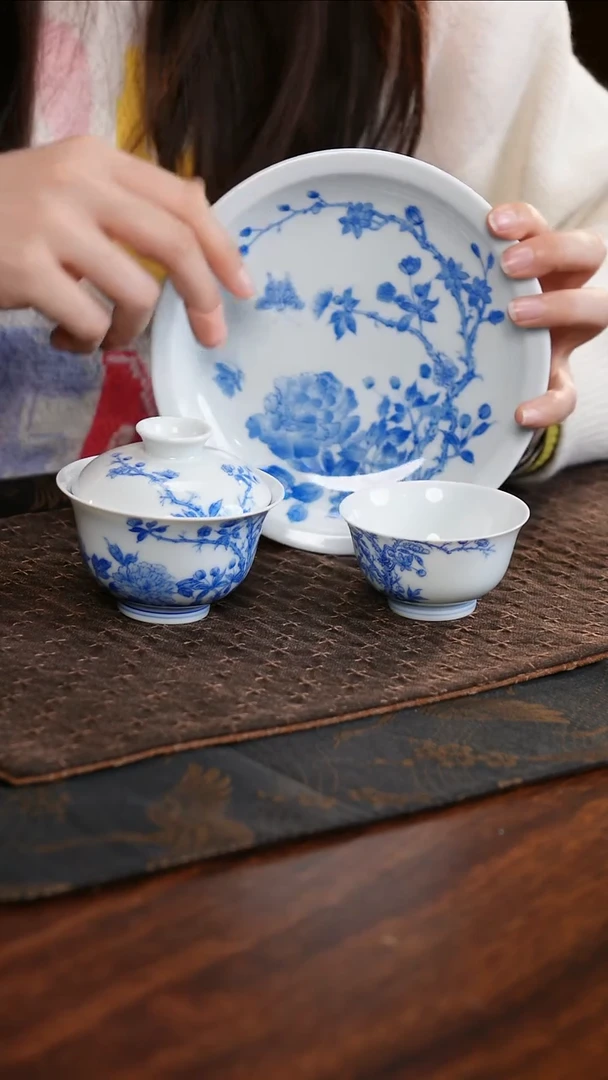 【闪购商品】杯子SJSF花卉三件套组