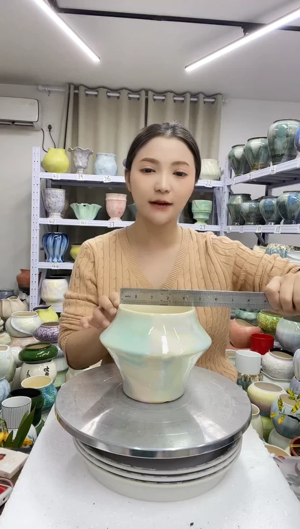 12.29陶瓷花盆直播链接高.  14    口11