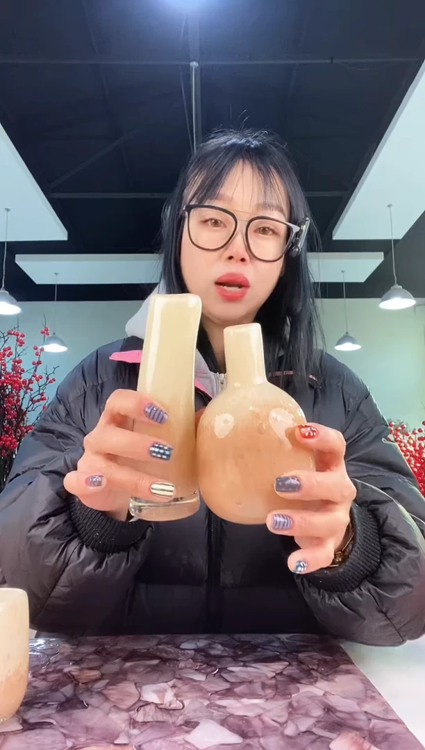 【闪购商品】琉璃慕忆家花瓶一对