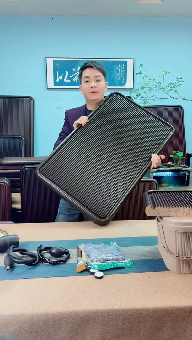 80*50*5千川大板青棕色款式茶盘