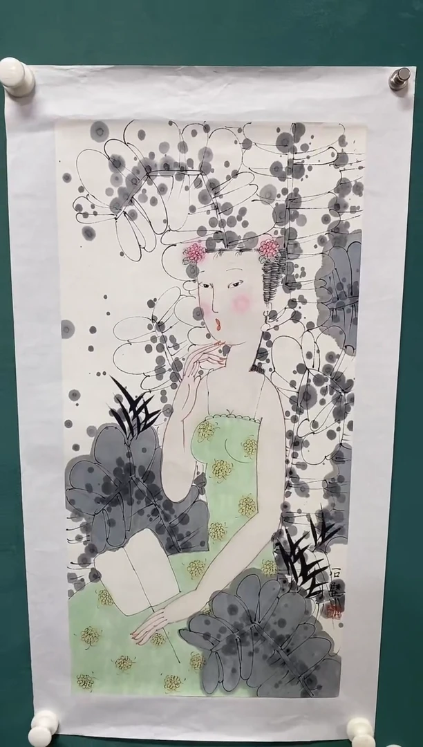 国画欧阳石坚老师作品福利