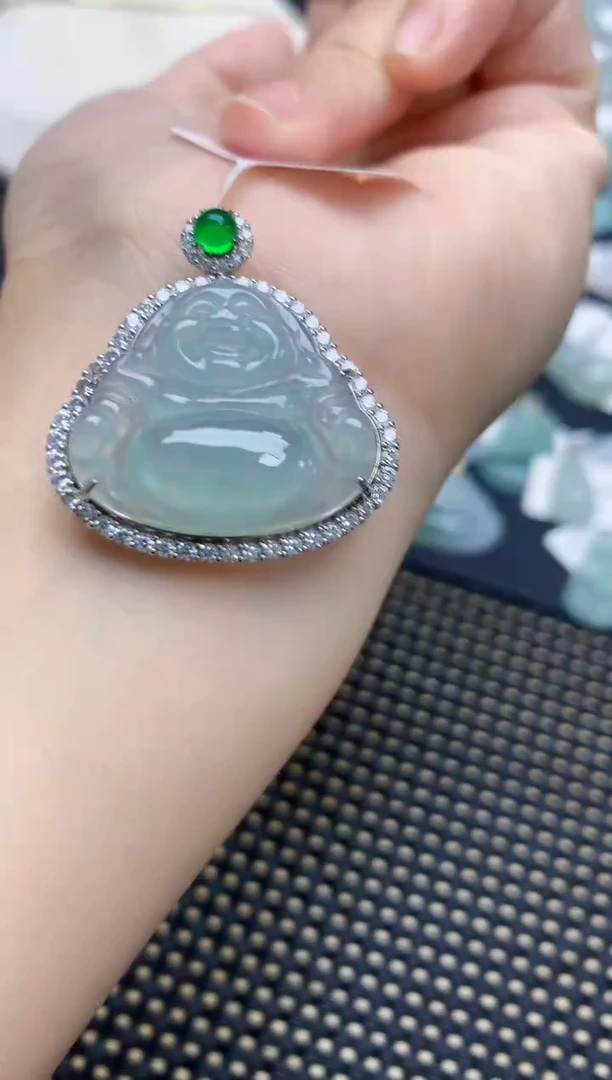颈饰未镶嵌翡翠天然缅甸A货翡翠