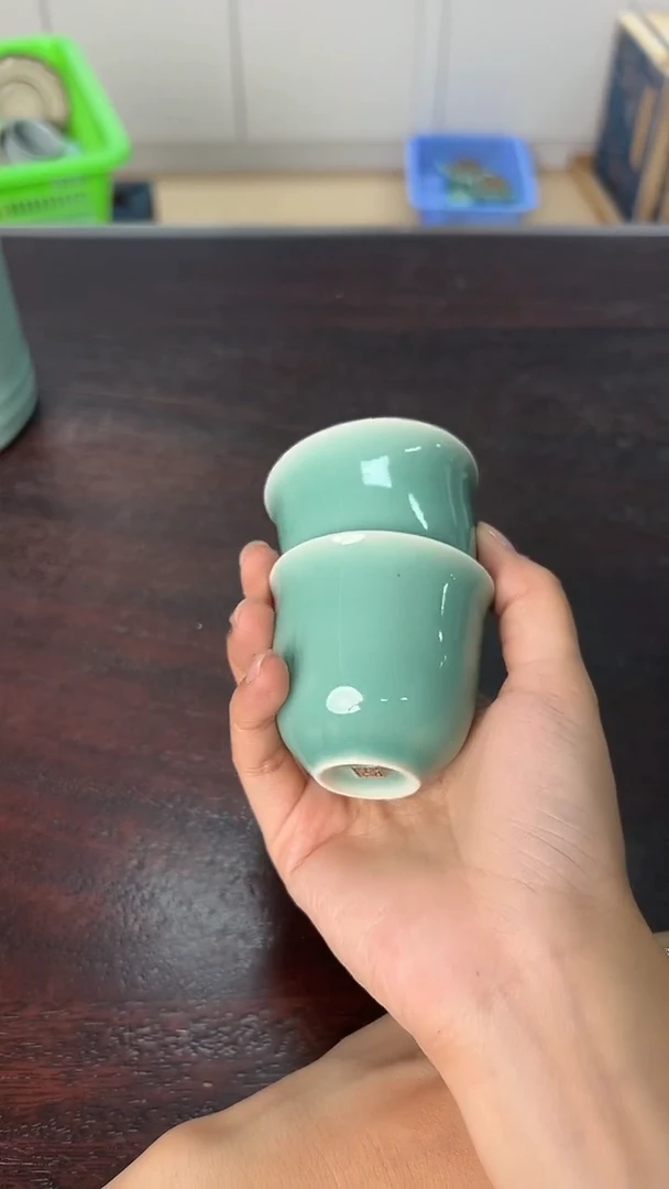 龙泉云间青瓷小米茶器