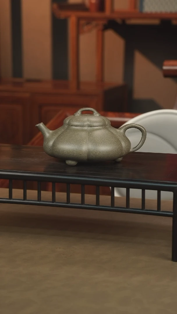 【闪购商品】紫砂茶壶择砂海棠隐瓢180CC