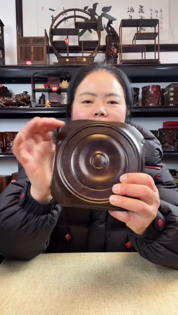 木老李红木工艺品13天圆地方