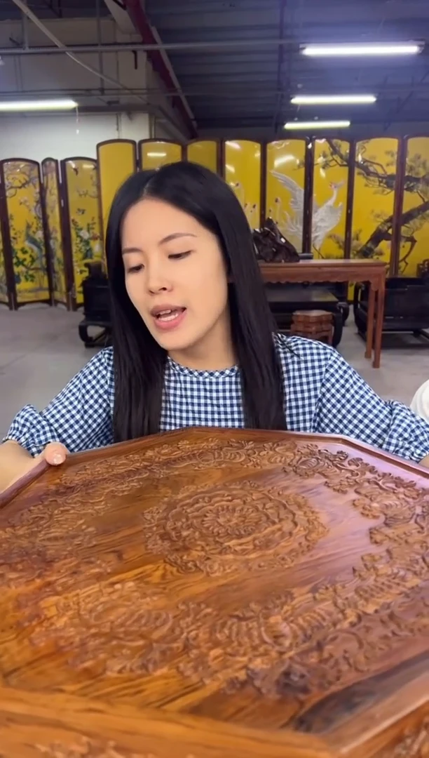 木用****7DZ1069MK-木雕填八方糖果盒（拍）