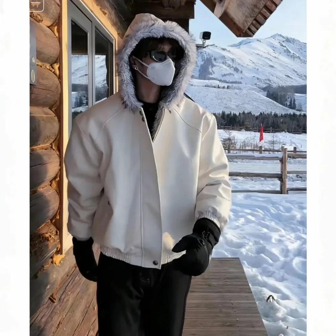 【三防PU】荔枝皮狼王2.0座山雕连帽猎装夹克情侣外套免疫零下