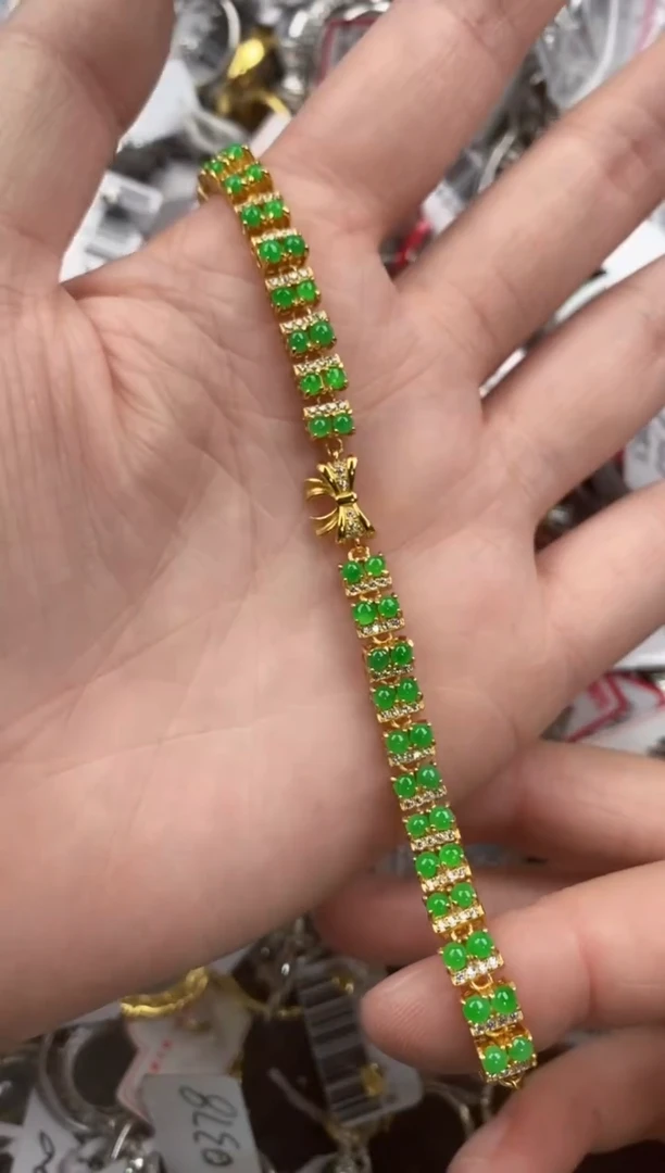 银S925镶嵌戒指翡翠3333     3