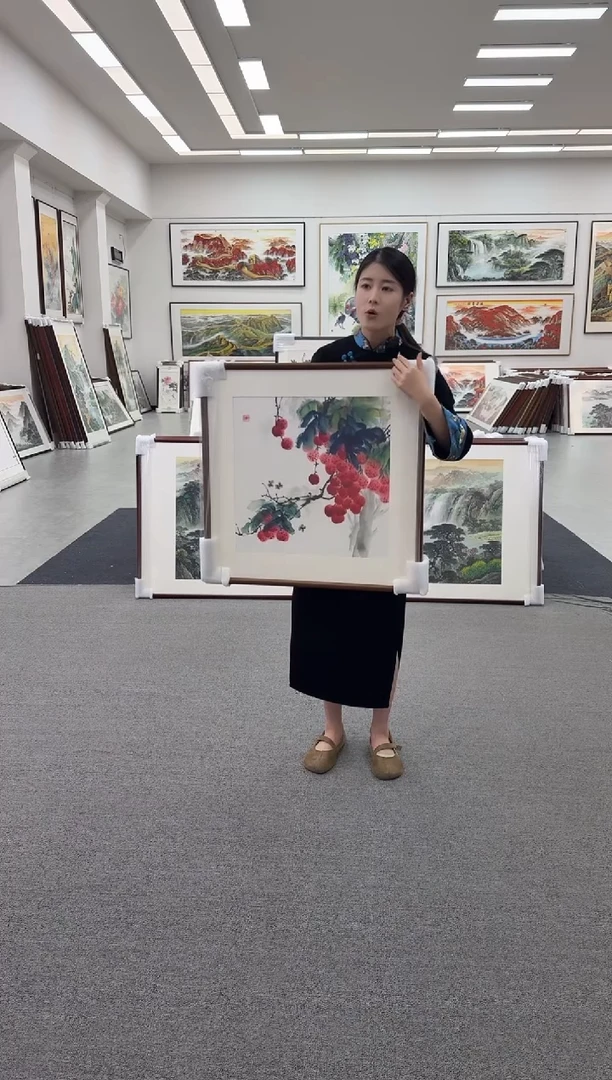 国画手绘国画 荔枝70*70