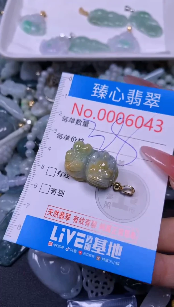 【闪购商品】翡翠颈饰未镶嵌含绳0006043