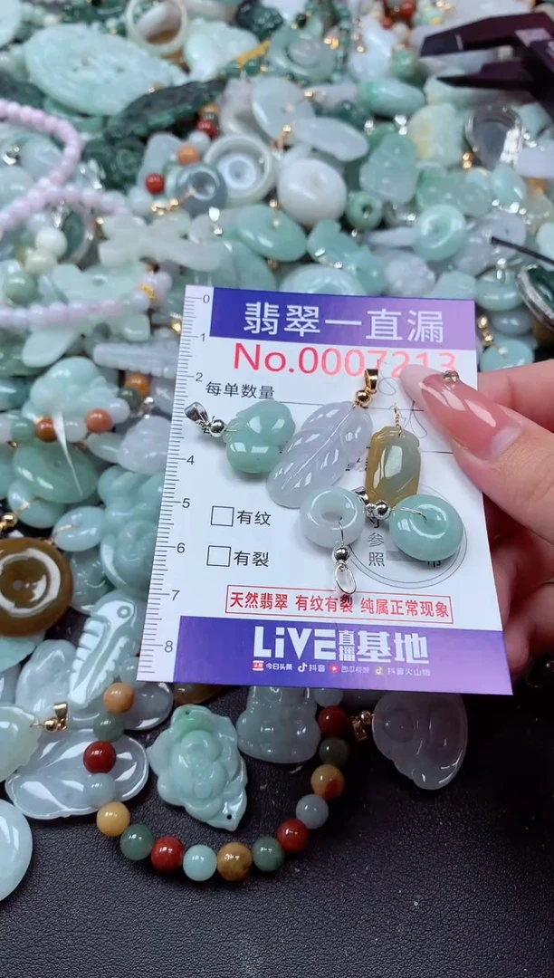 翡翠未镶嵌吊坠(不含链)7213