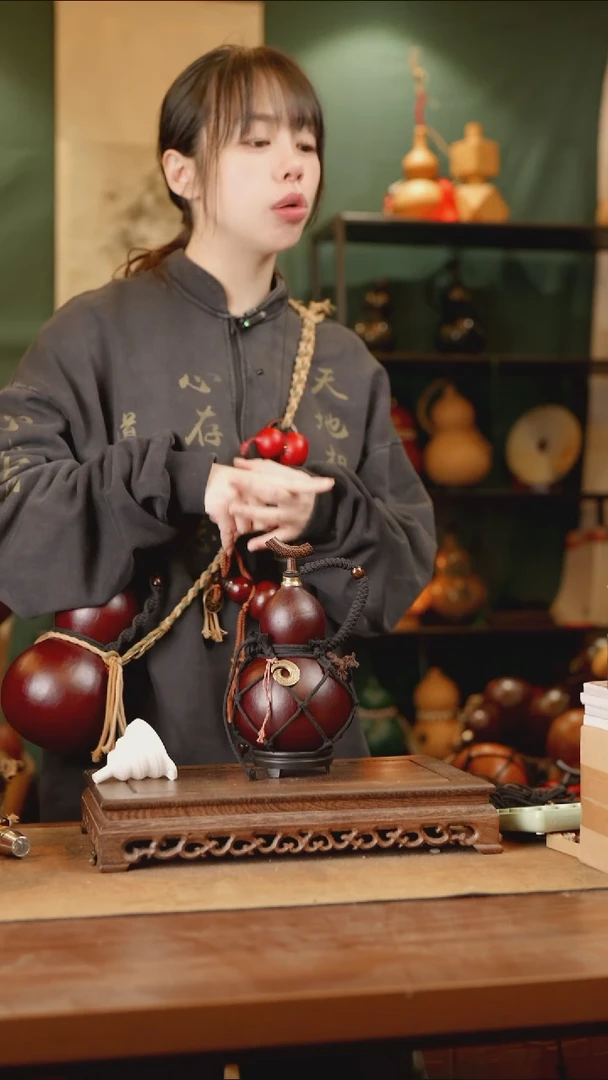 55号精品天然大漆酒葫芦一物一拍~