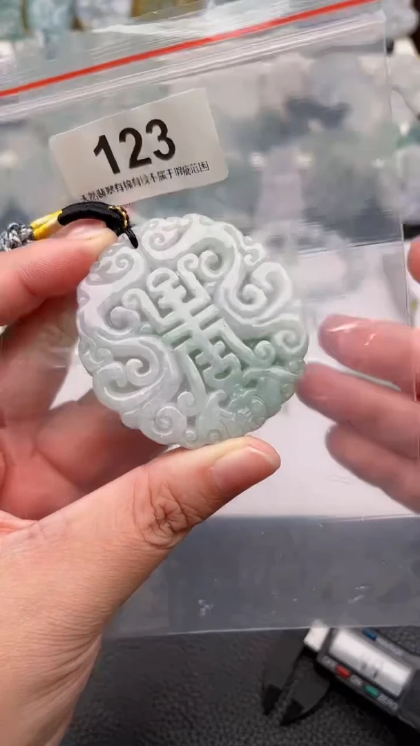 颈饰未镶嵌翡翠天然缅甸翡翠A货123