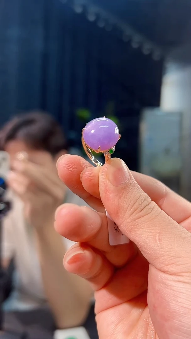 颈饰18K金镶嵌翡翠 缅料A货/支持复检/一件