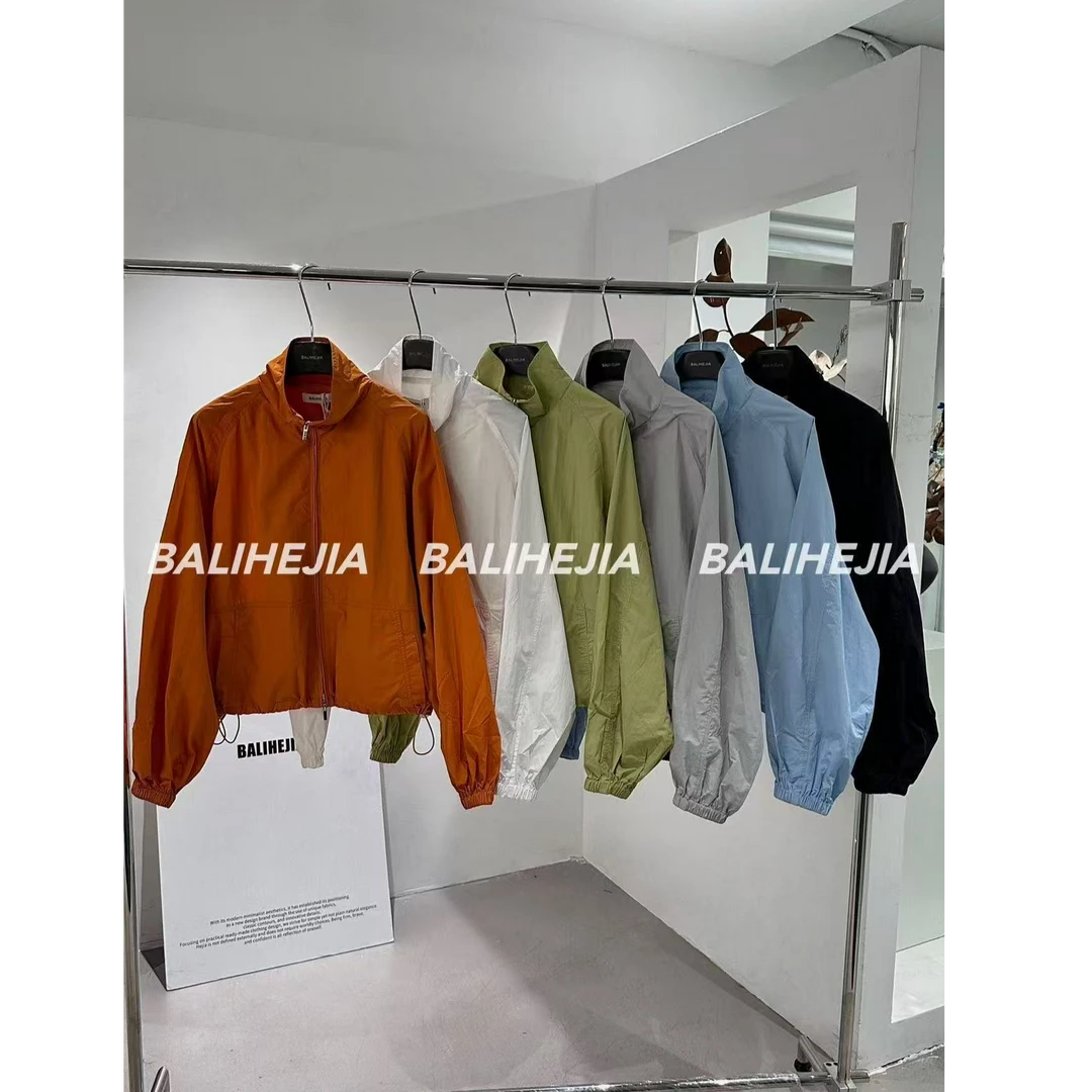 十三行BALIHEJIA-夏季福秒立领防晒休闲薄外套#25228