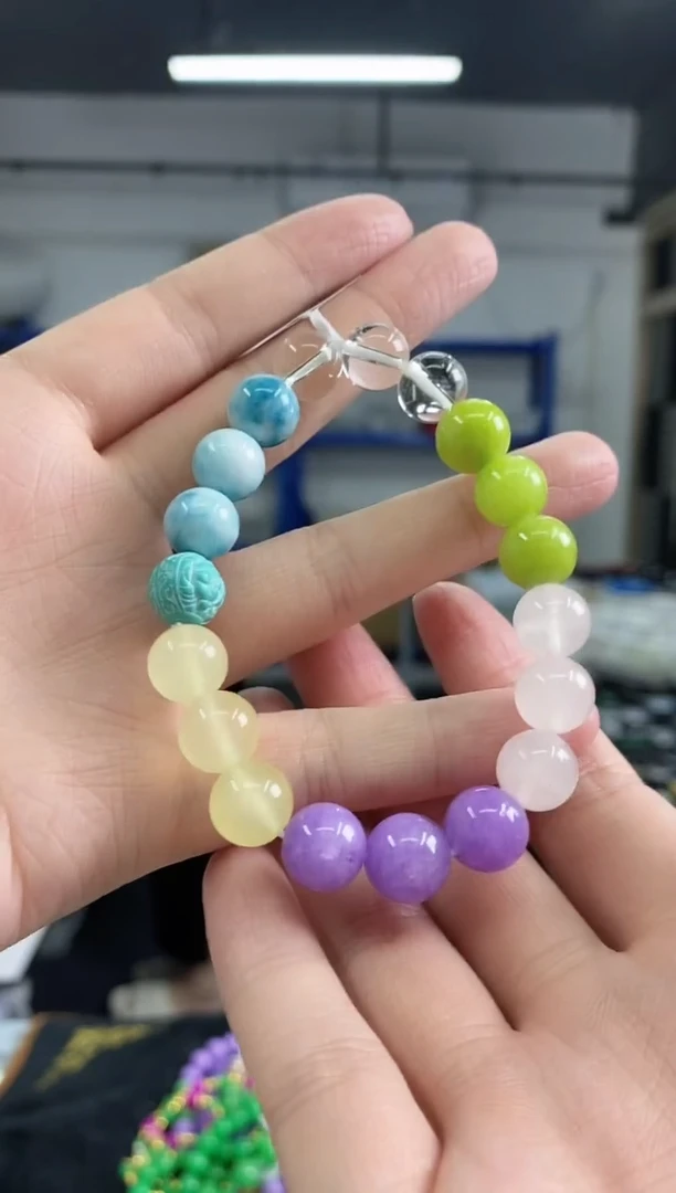 水晶手串未镶嵌多样性发其一颜色微差