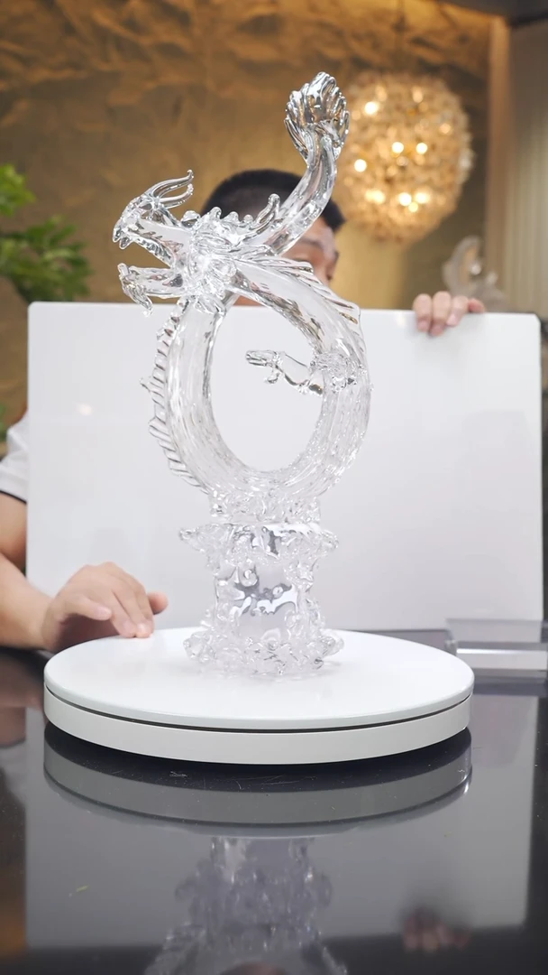 琉璃手工艺品设计款龙摆件