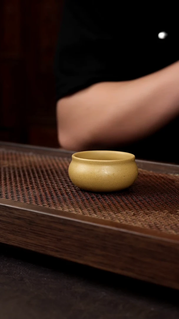 茶壶紫砂黄金段普洱杯