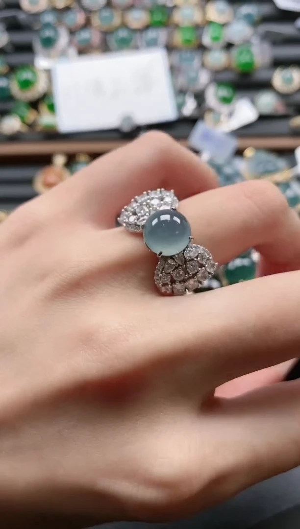 【闪购商品】翡翠戒指银S925镶嵌51151