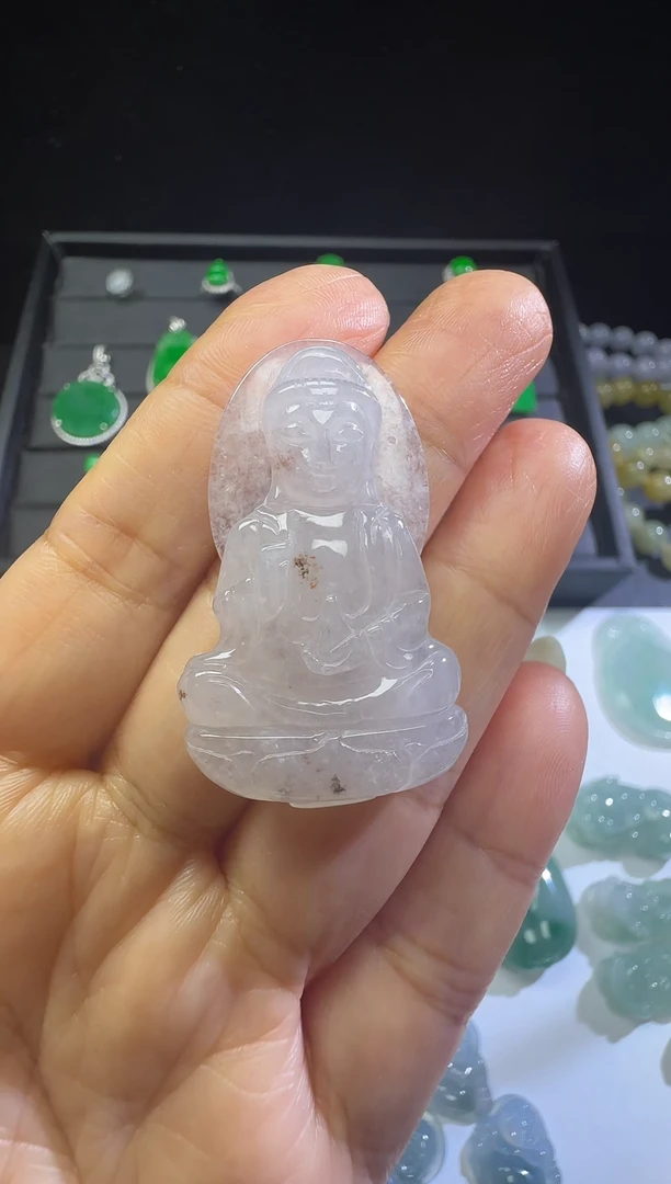 【闪购商品】翡翠吊坠(不含链)未镶嵌观音