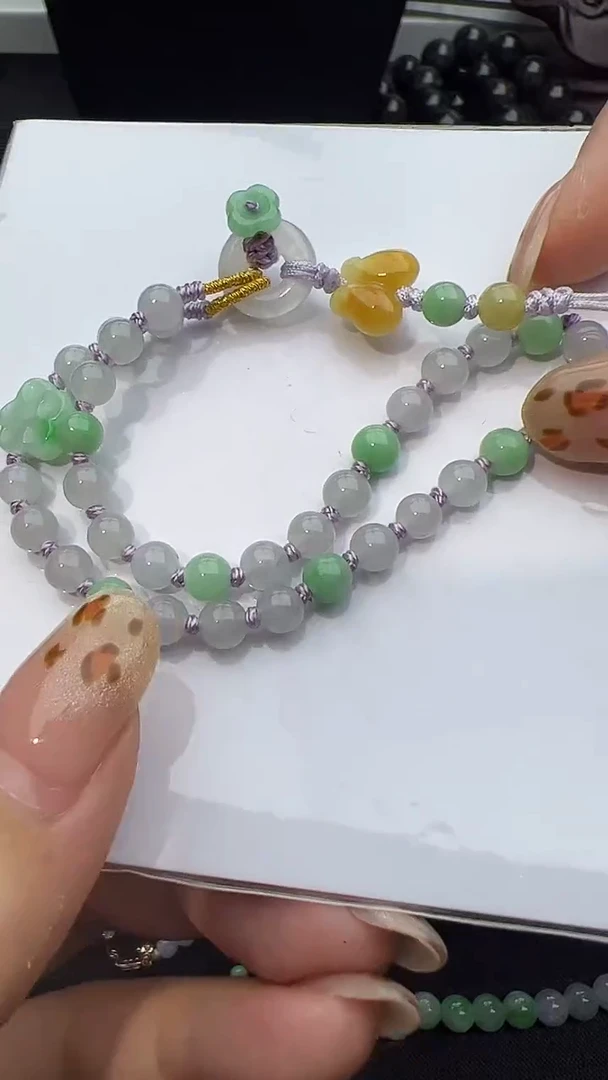 未镶嵌手串翡翠手机绳