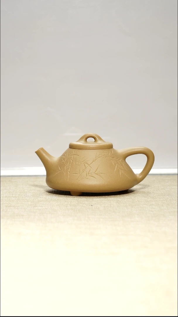 茶壶绿泥子冶石瓢140毫升瑕疵壶