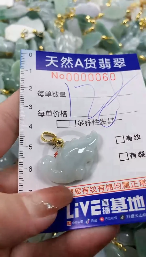 颈饰未镶嵌翡翠天然A货翡翠