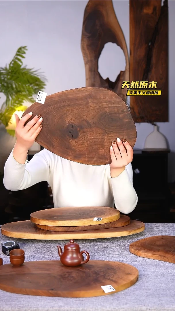 木北美黑胡桃原木.干裂疤结不属于商品质量问题完美主义者慎拍