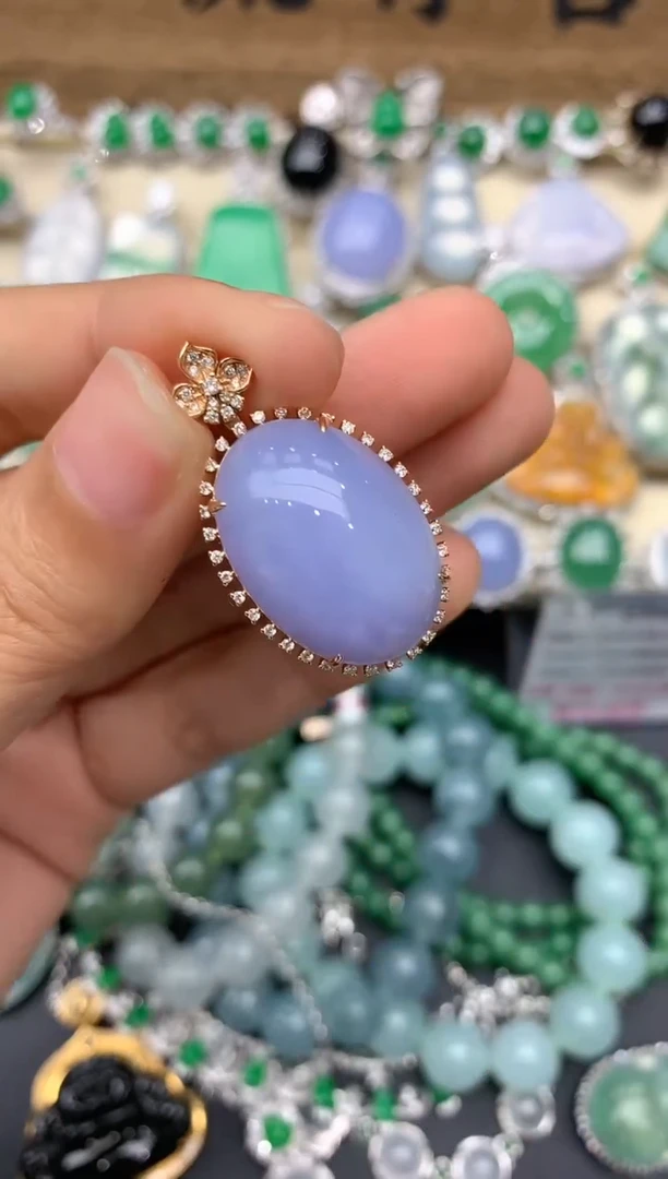 【闪购商品】翡翠颈饰18K金镶嵌335-中国好珍宝