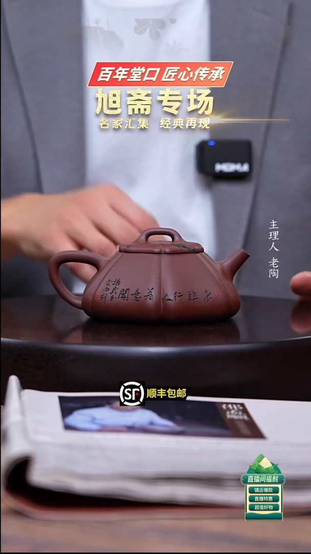 茶壶紫砂大****一景州底槽清葵石瓢250cc