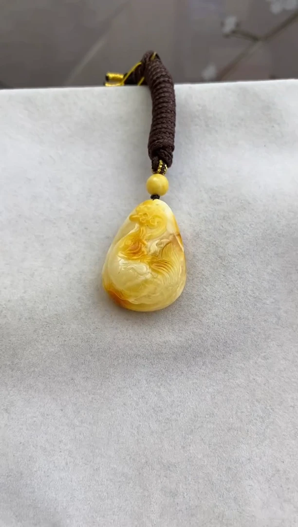 未镶嵌琥珀裸石10725107-吊坠