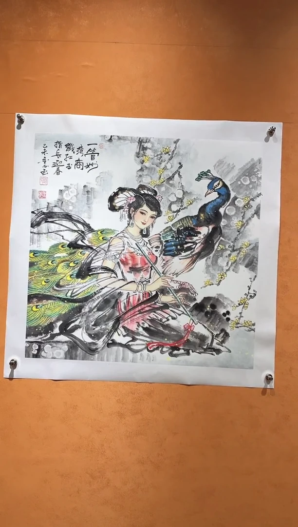 国画刘金玉老师亲笔手绘