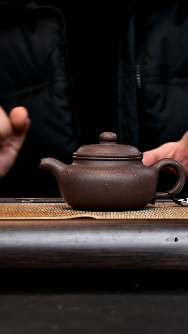 【闪购商品】紫砂茶壶GP16102 仿古 蟹壳青