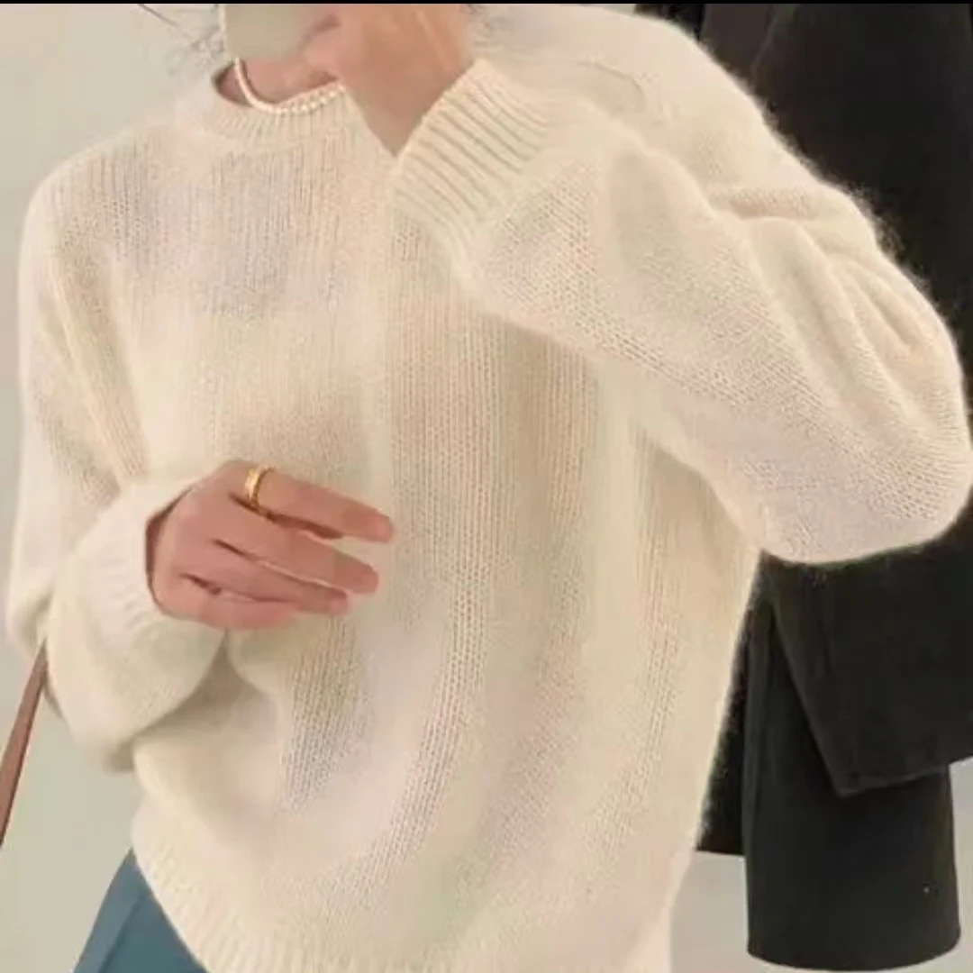 2025春秋新款气质显瘦针织打底衫时尚短款洋气上衣878长50