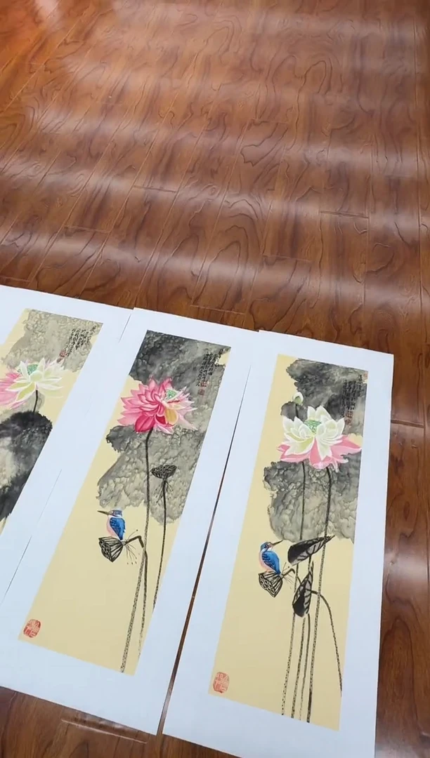 国画孙桂国老师作品，带合影证书5-44