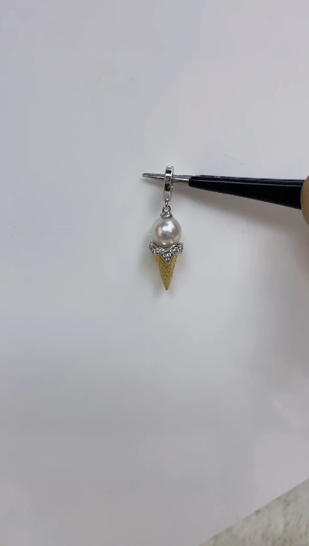 海水珍珠银S925镶嵌颈饰