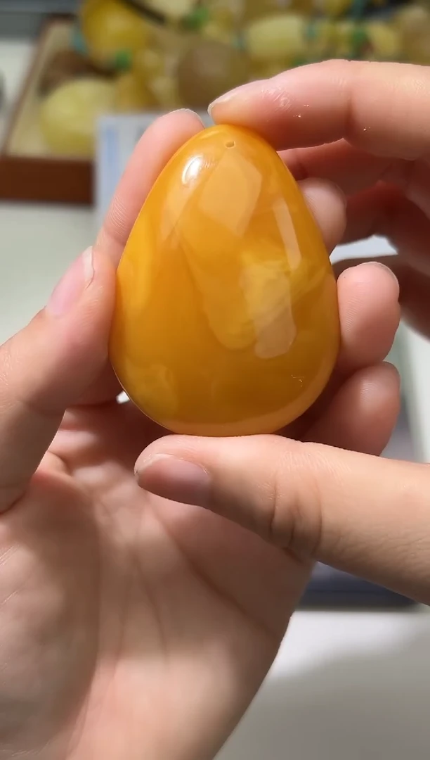裸石琥珀未镶嵌琥珀蜜蜡吊坠