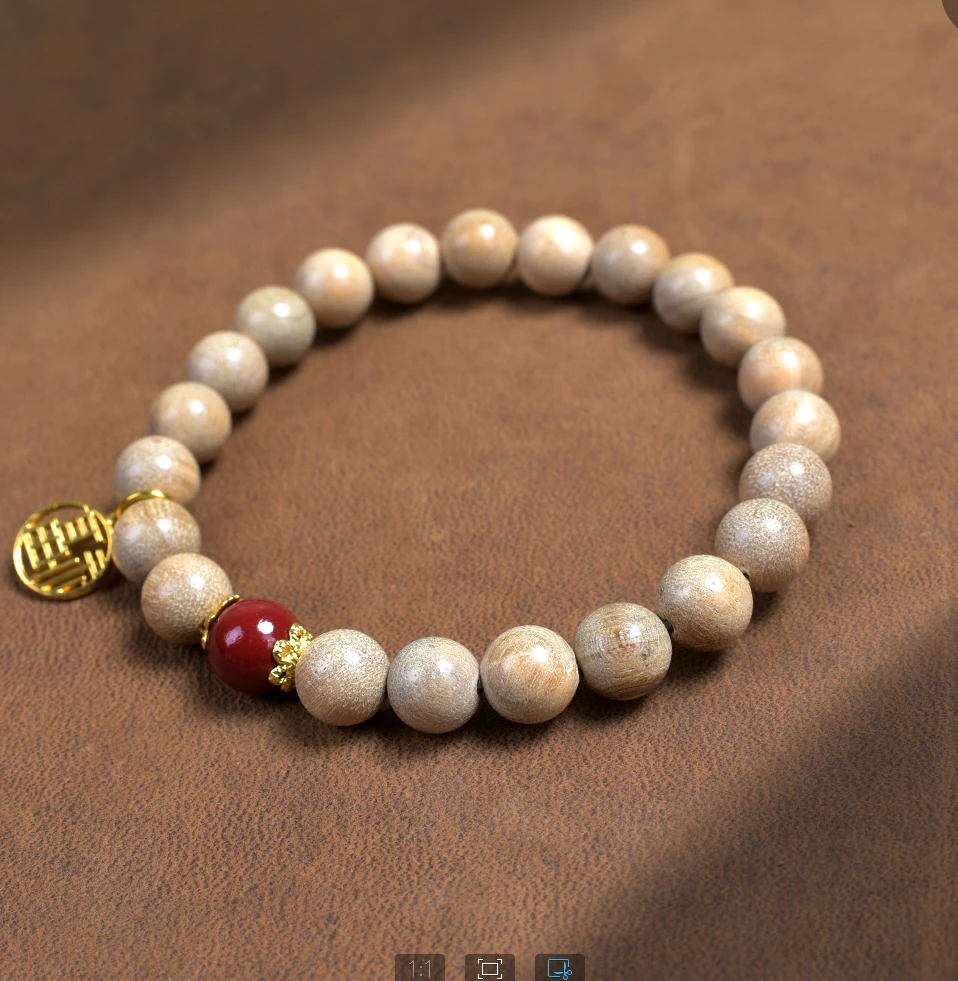 153  08奶香木+福字单圈