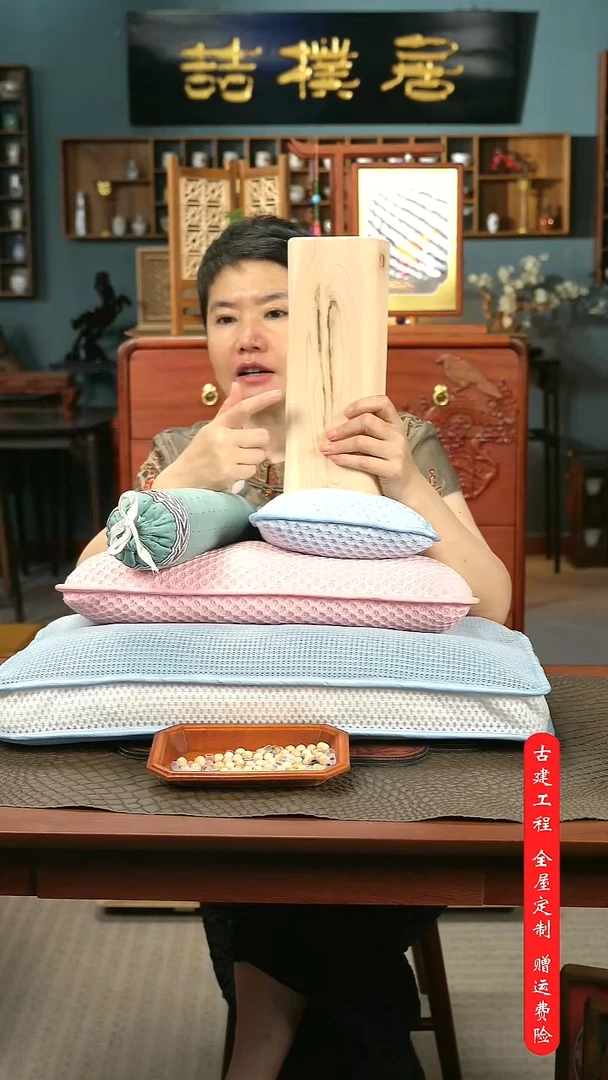 木桧木一木挖颈枕