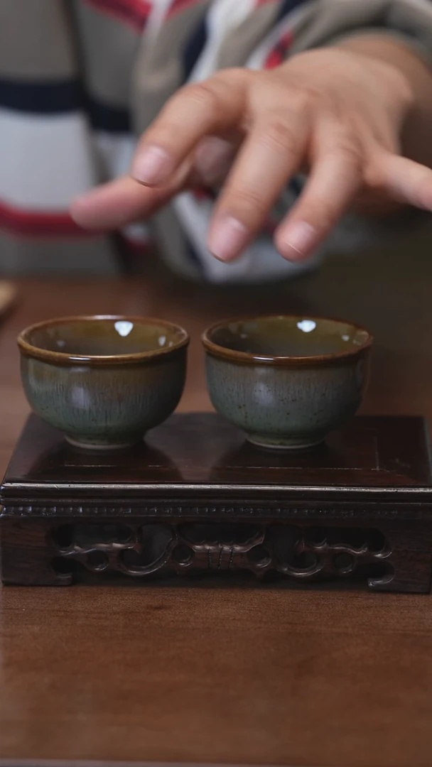 【闪购商品】Y宝丰宋官窑原产地钧瓷单杯（一对）