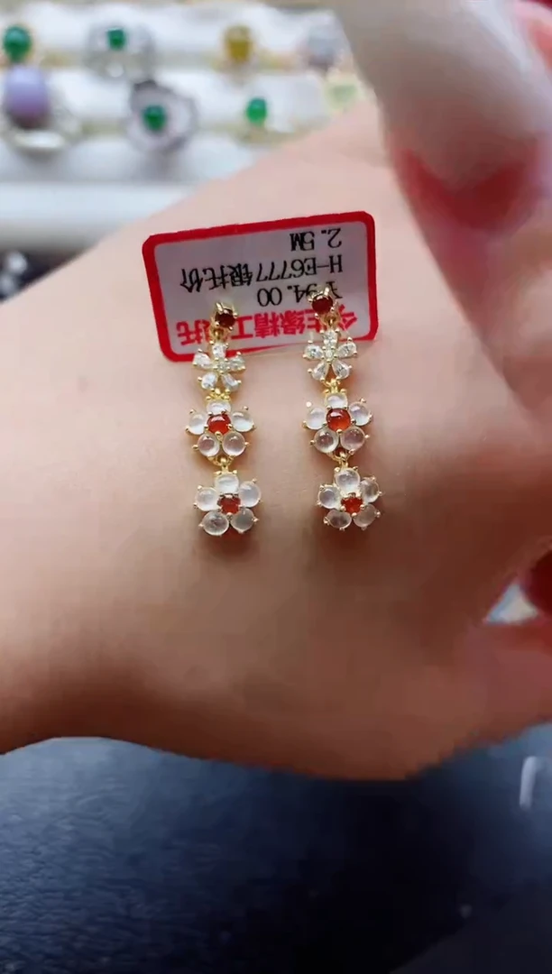 银S925镶嵌戒指翡翠1