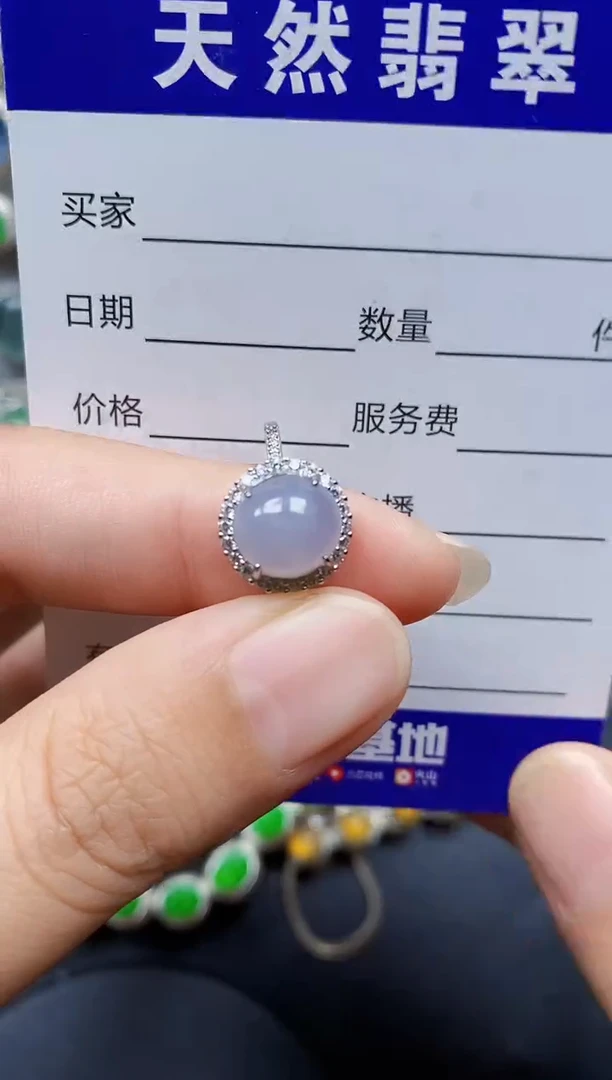 翡翠戒指银S925镶嵌4