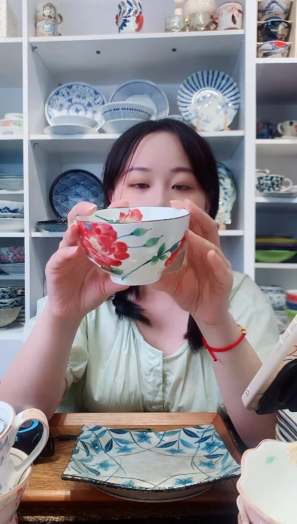 陶瓷【微瑕】和蓝米饭碗