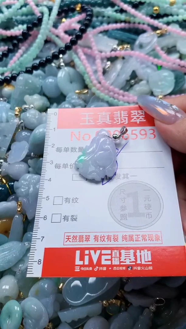 翡翠未镶嵌吊坠(不含链)6593