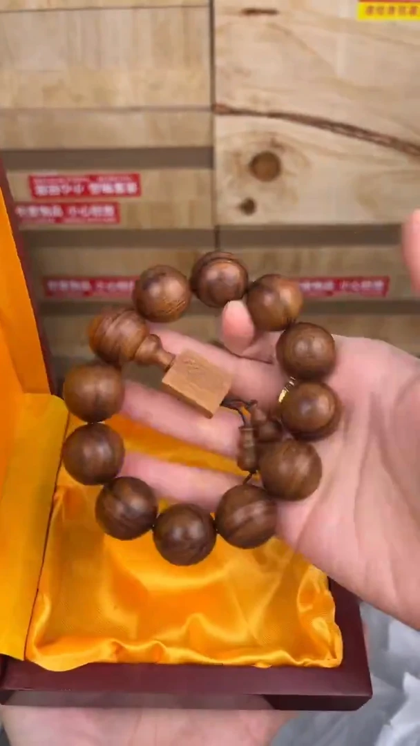 品茗文玩阁黄金檀手串链接@@sp004