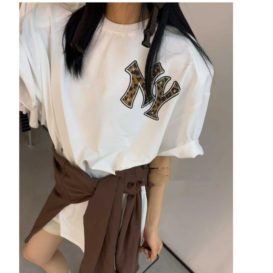 圆领ins短袖街头常规款宽松型宽松休闲T恤时尚小众