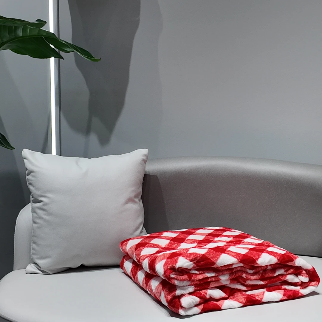 【格纹法兰绒毯】英伦风沙发盖毯
