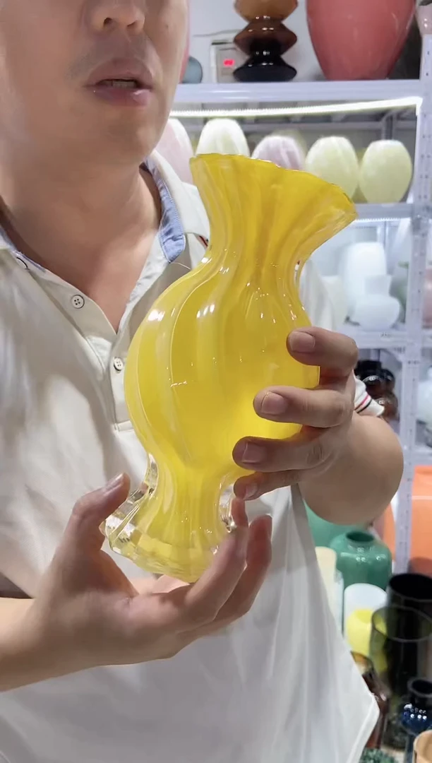 黄色糖果花瓶.2个